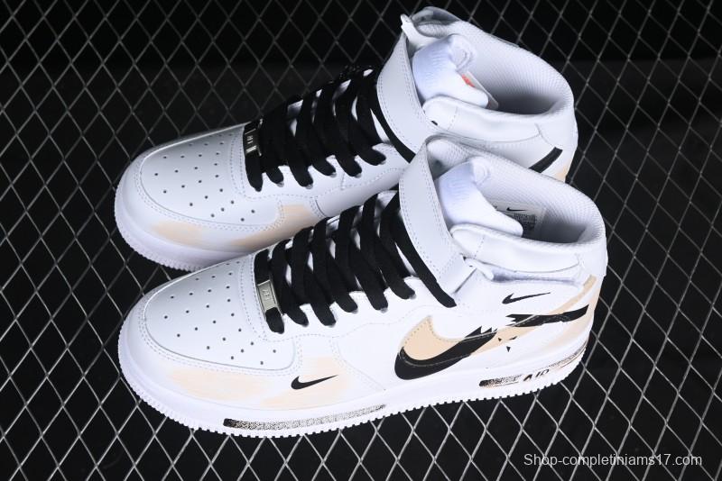 Nike Air Force 1 '07 Mid Broken Hook Spray Paint Anime Theme Casual Sneakers - ZH0316-058