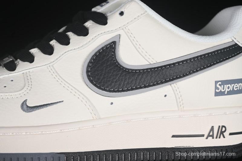 Nike Air Force 1 '07 Low Supreme Collaboration Two-Tone Beige Low-Top Casual Sneakers - XZ6188-362