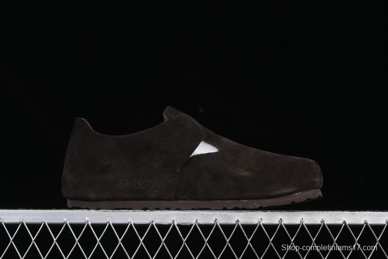 Birkenstock London BS Unisex Slip-On Casual Shoes with Soft Suede Leather and Lambswool Insole - BS