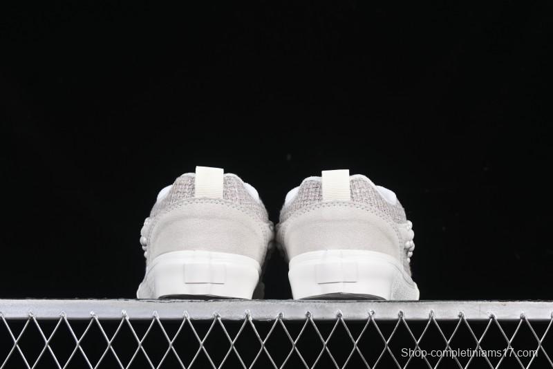 Vans Knu Skool Pearl White Grey Low Top Casual Skate Shoes - VN0007QDBGE