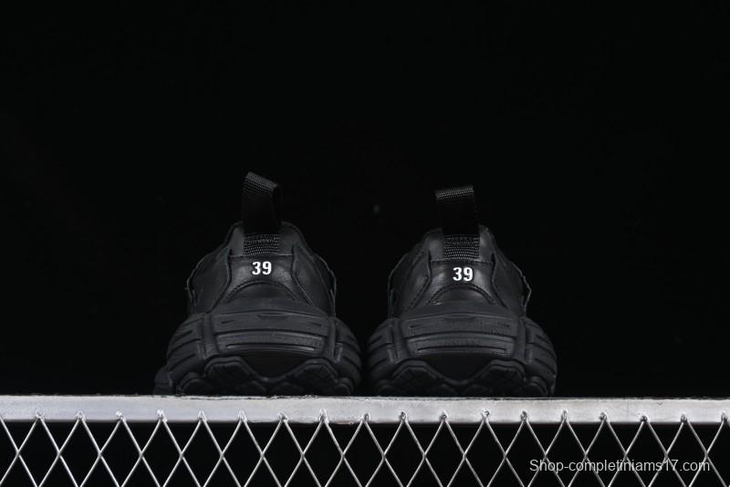 Balenciaga Monday Leather Round Toe Lace-Up Low-Top Casual Shoes - WDTSC1000