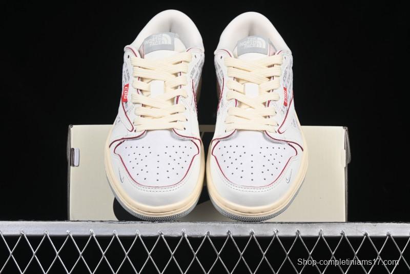 Nike Travis Scott x Fragment Design x Air Jordan 1 Low OG SP AJ1 Low Top Casual Sneakers - AG3702-808