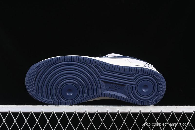 Nike Air Force 1 '07 Low The North Face Collaboration Blue Swoosh Logo Casual Sneakers - XZ6188-913