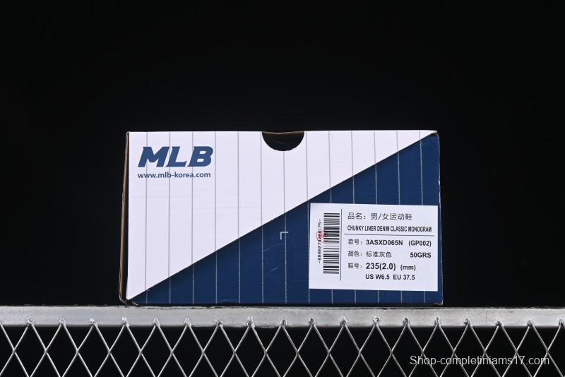 New York Yankees Chunky Liner Mid Denim Monogram Platform Sandals - 3ASXD065N50GRS