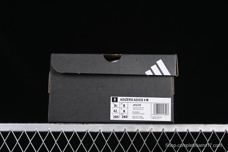 Adidas Adizero Adios 4 M Running Shoes Lightweight Breathable Low-Top - JR6359