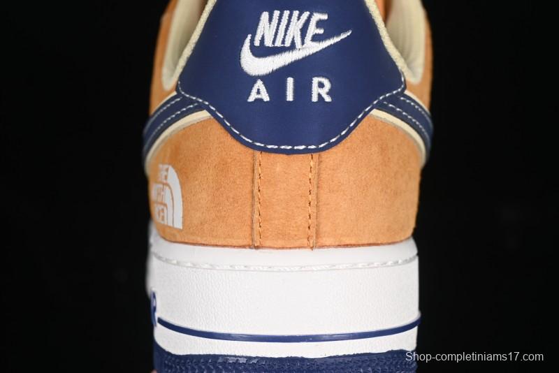 Nike Air Force 1 '07 Low The North Face Collaboration Sport Orange Low-Top Casual Sneakers - DM6688-053