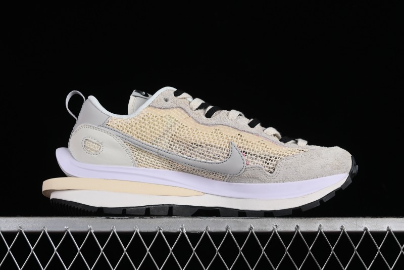 Nike Sacai VaporWaffle 3.0 Deconstructed Sneakers with Overlapping Swoosh and Dual Tongue - CV1363-101