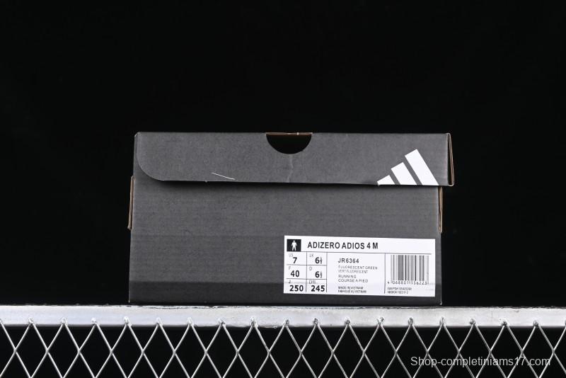 Adidas Adizero Adios 4 M Running Shoes Lightweight Breathable Low-Top - JR6364