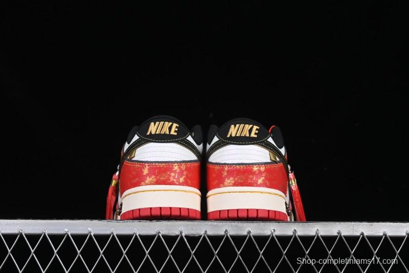 Nike SB Dunk Low Chinese New Year Celebration Red Anniversary High-End Custom Low-Top Casual Skate Shoes - RW1220-005