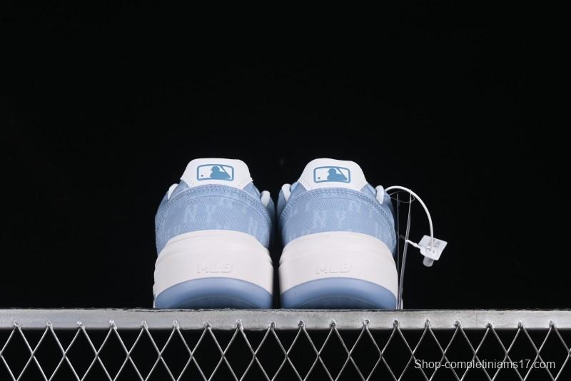 New York Yankees Chunky Liner Mid Denim Monogram Platform Sandals - 3ASXD065N50BLS