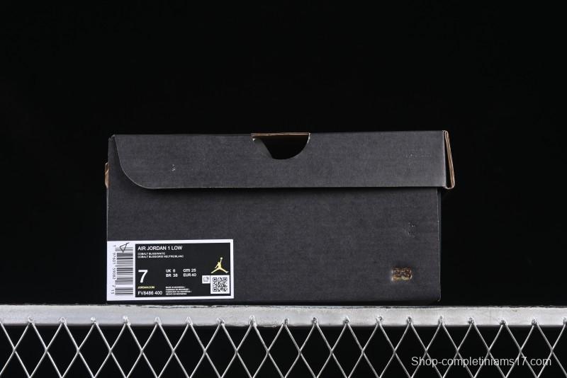Nike Air Jordan 1 Low Casual Sneakers in Light Blue - FV8486-400