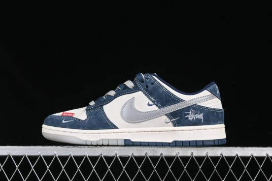 Nike SB Dunk Low Stussy Anniversary Custom Low-Top Casual Skate Shoes - DM6868-030