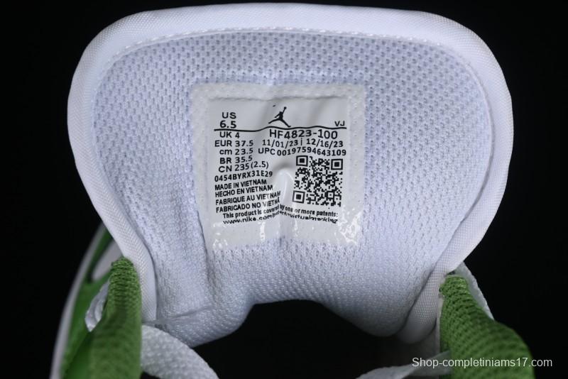 Nike Air Jordan 1 Low AJ1 White Green Low Top Lifestyle Basketball Shoes - HF4823-100