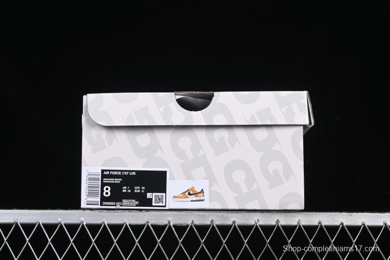 Nike Air Force 1 '07 Low The North Face Collaboration Sport Orange Low-Top Casual Sneakers - DM6688-053
