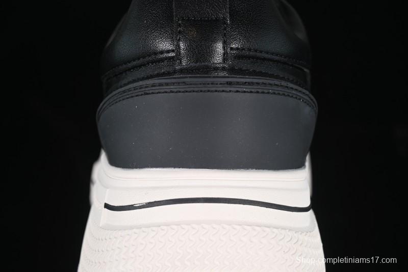 Shoot Brand Replay Black Plum Retro Comfort Leather Anti-Slip Platform Low-Top Casual Sneakers - AJD4