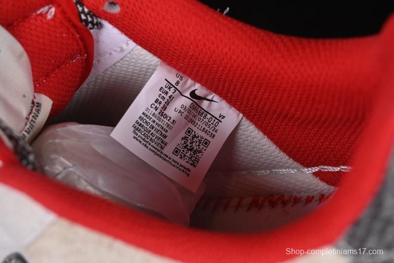 Nike Air Force 1 '07 Low Supreme Collaboration Grey Snake Scale Low-Top Casual Sneakers - DM6688-010