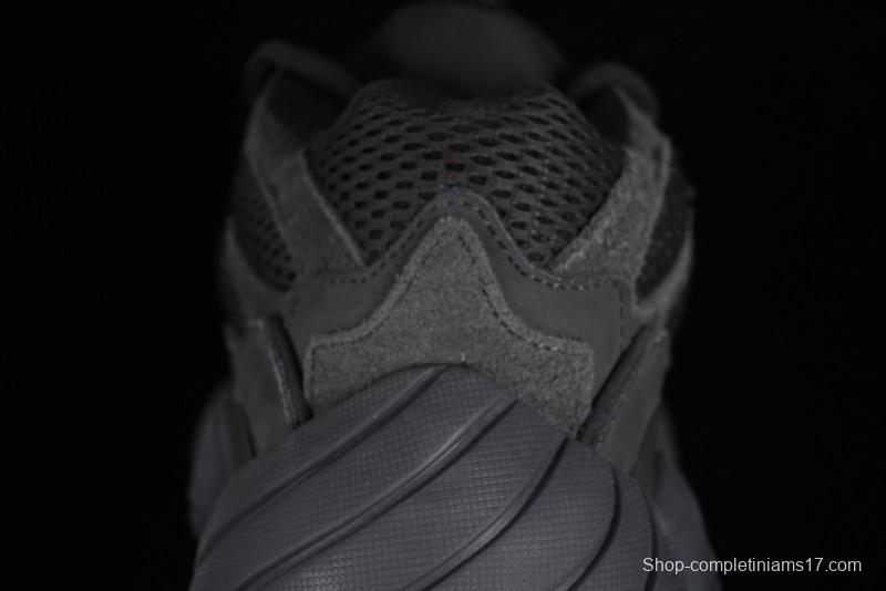Adidas Yeezy 500 Black Casual Running Shoes - F36640