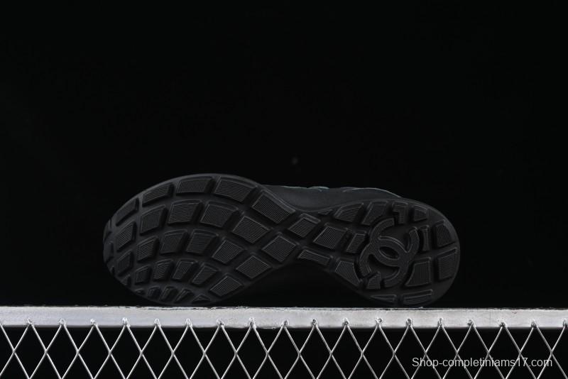 Chanel 25C Tie-Up Flat Casual Lifestyle Shoes - G46372