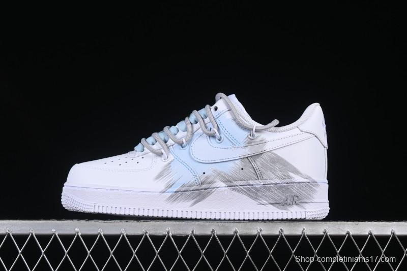 Nike Air Force 1 '07 Low Blue Storm Casual Sneakers - YY2024-626