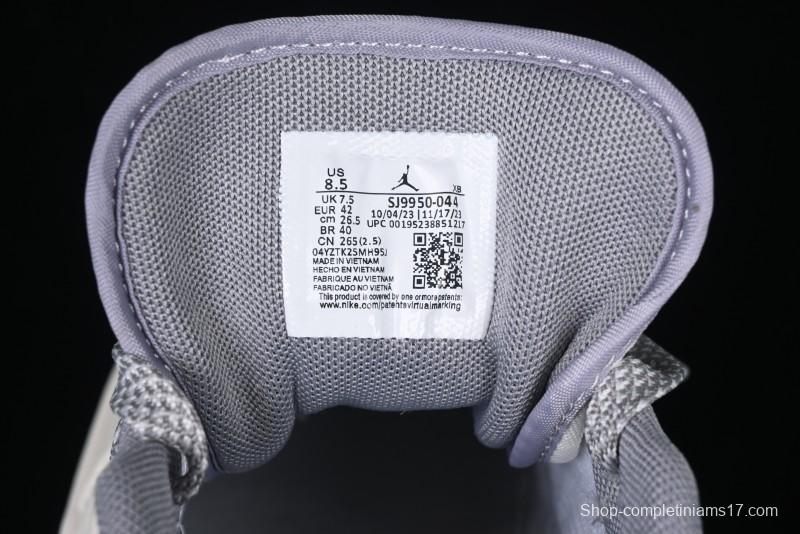 Nike Air Jordan 1 Low Stussy Collaboration - Retro Basketball Shoes in Light Grey - SJ9950-044