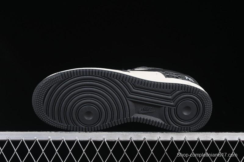 Nike Air Force 1 '07 Low MLB Collaboration Dark Checkered Beige Low-Top Casual Sneakers - DF0188-038