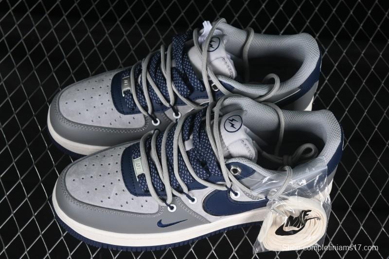 Nike Air Force 1 '07 Low Lightning Collaboration Cement Grey Drawstring Casual Sneakers - SJ1198-111