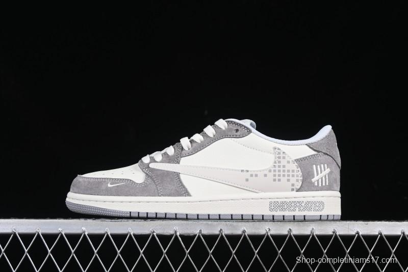 Nike Travis Scott x Fragment Design x Air Jordan 1 Low OG SP AJ1 Retro Casual Sneakers - DM7866-048