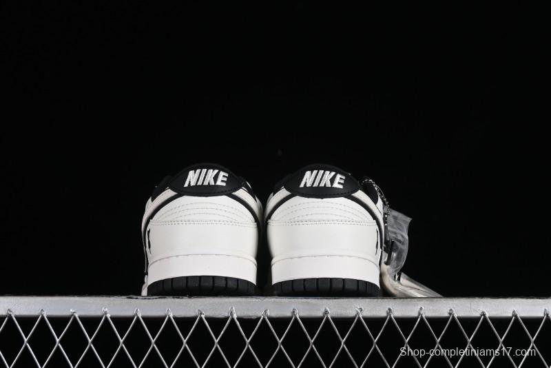 Nike SB Dunk Low LV Collaboration - Beige Black Violent Bear Anniversary High-End Custom Low-Top Casual Skate Shoes - SJ2068-239