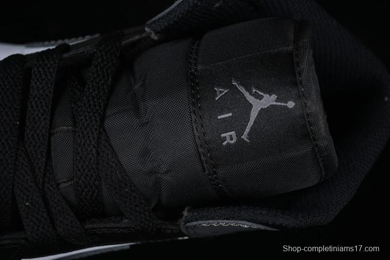 Nike Air Jordan 1 Mid AJ1 White Black Gray Culture Leisure Sneakers - DQ8426-001