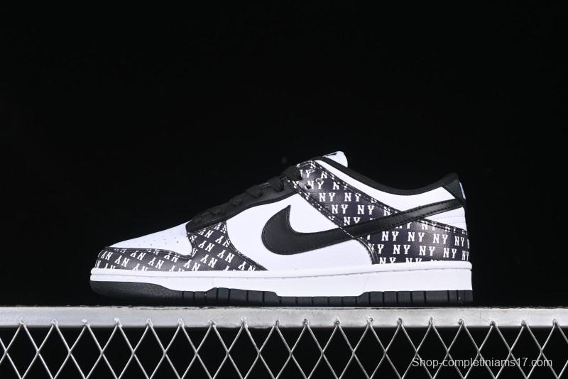 Nike SB Dunk Low MLB Collaboration Manchu Black Swoosh Anniversary Custom Low-Top Casual Sneakers - LW1818-111