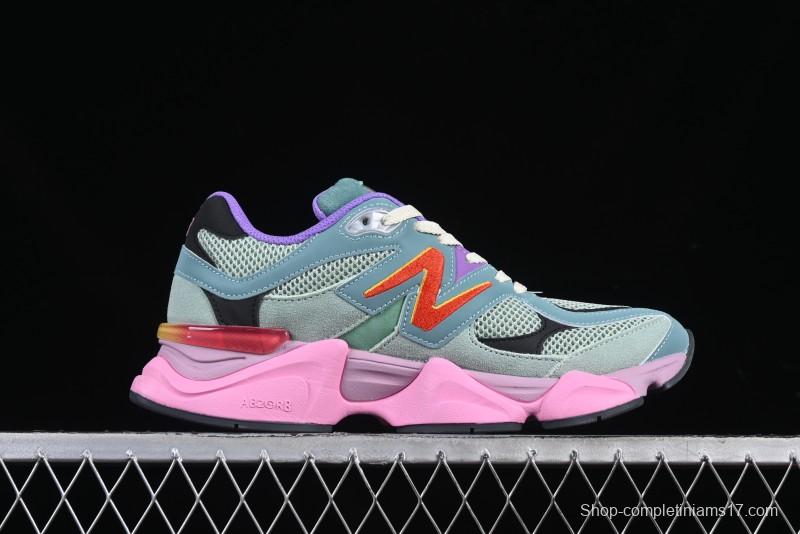 New Balance 9060 Retro Casual Running Sneakers with ABZORB Cushioning Technology - U9060WRB