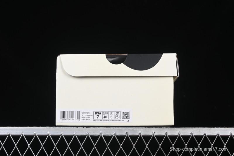 Nike Travis Scott x Fragment Design x Air Jordan 1 Low OG SP AJ1 Bape Collaboration Sneakers - AG3702-807