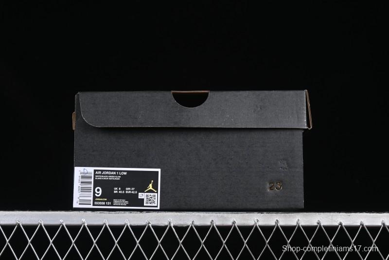 Nike Air Jordan 1 Low AJ1 Black White Panda Low Top Lifestyle Basketball Shoes - 553558-131