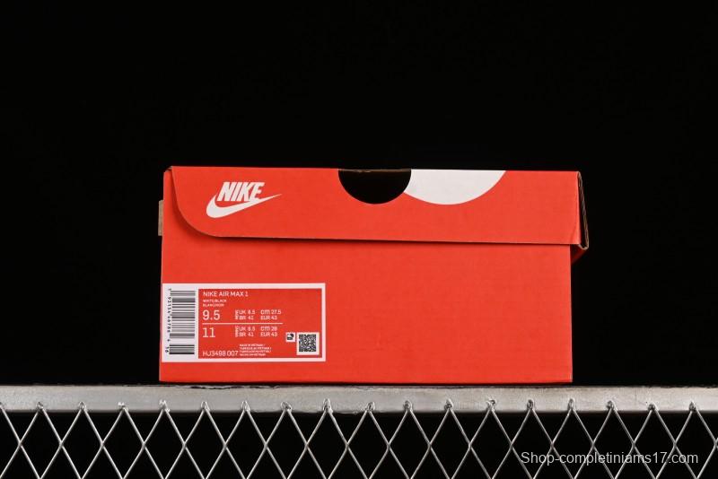 Nike Air Max 1 Retro Running Shoes with Half-Sole Air Cushion - HJ3498-007