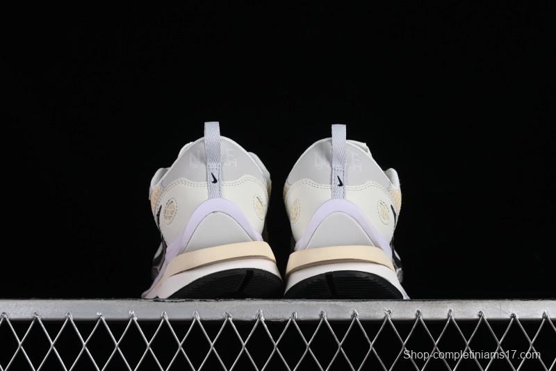 Nike Sacai VaporWaffle 3.0 Deconstructed Sneakers with Overlapping Swoosh and Dual Tongue - CV1363-101