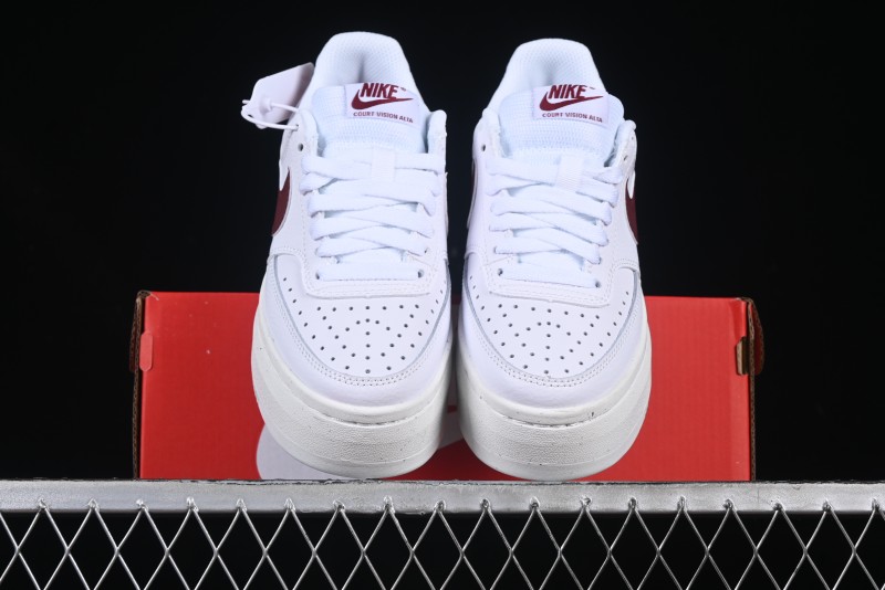 Nike Court Vision Alta Casual Sneakers with Thick Sole for Campus Wear - DZ5394-103