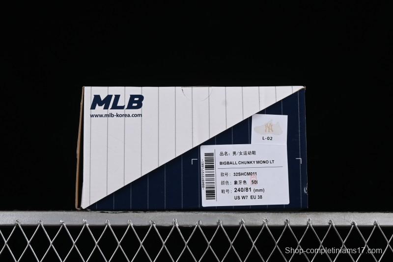 MLB Bigball Chunky Mono New York Yankees Height Increasing Thick Sole Casual Sneakers - 32SHCM01150I