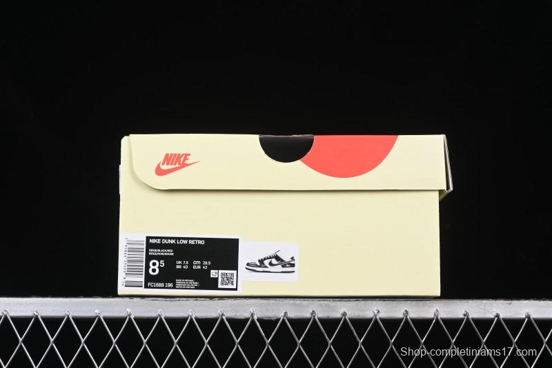 Nike SB Dunk Low Stussy x Gucci Triple Collaboration - Irregular Black Swoosh Anniversary Custom Low-Top Casual Sneakers - FC1688-196