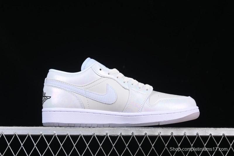 Nike Air Jordan 1 Low "Year of the Snake 2025" AJ1 Basketball Shoes with Iridescent Pearl Finish - HF4080-001