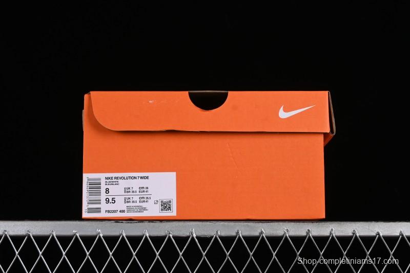 Nike Revolution 7 Wide Low-Top Running Shoes with Breathable Mesh and Durable Cushioning - FB2207-400