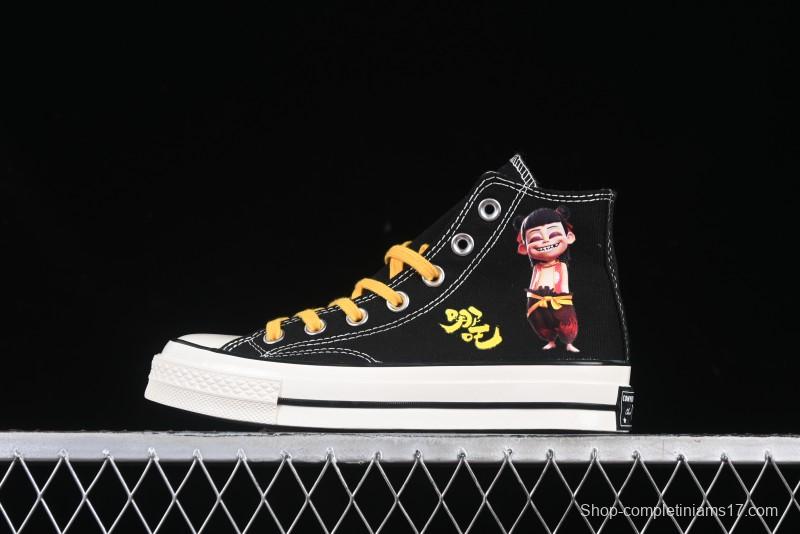 Converse Chuck 1970s High-Top Casual Canvas Sneakers with Classic Graffiti Limited Edition Three-Star Logo - 162050C