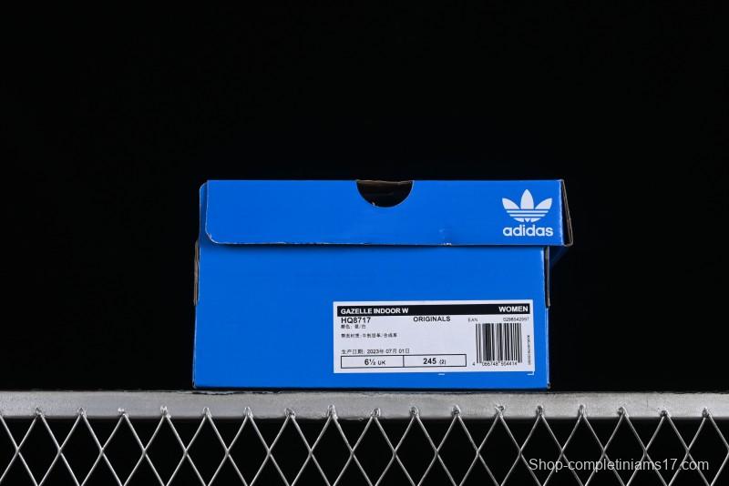 Adidas Originals Gazelle Indoor Retro Casual Slip-Resistant Wear-Resistant Low-Top Sneakers - HQ8717
