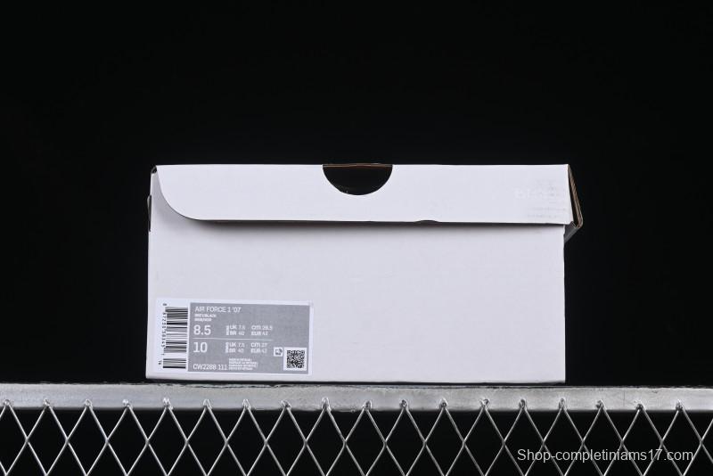 Nike Air Force 1 '07 Low Shadow Knight Grey White Black Casual Sneakers - CW2288-111