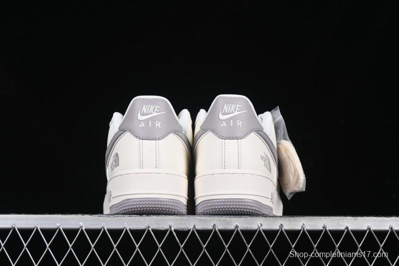 Nike Air Force 1 '07 Low The North Face Collaboration Beige Grey Red Label Casual Sneakers - BB7518-009