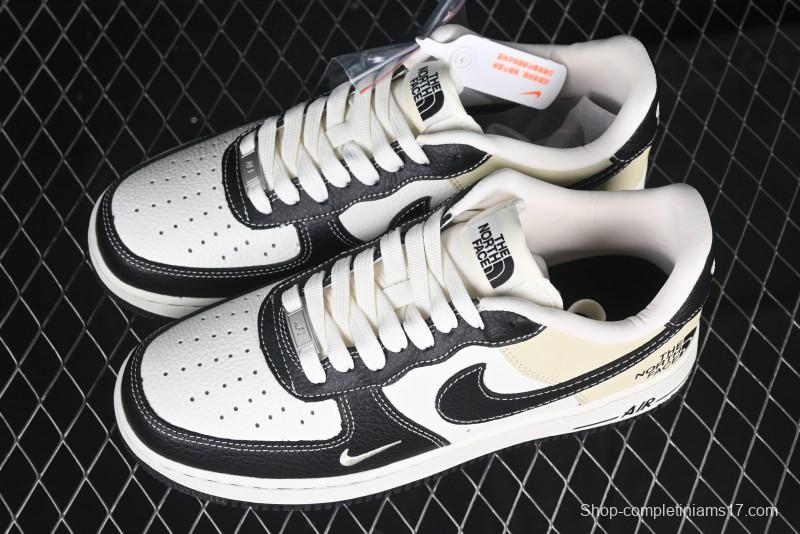 Nike Air Force 1 '07 Low The North Face Collaboration - Black Leather Low-Top Casual Sneakers - CH6336-513