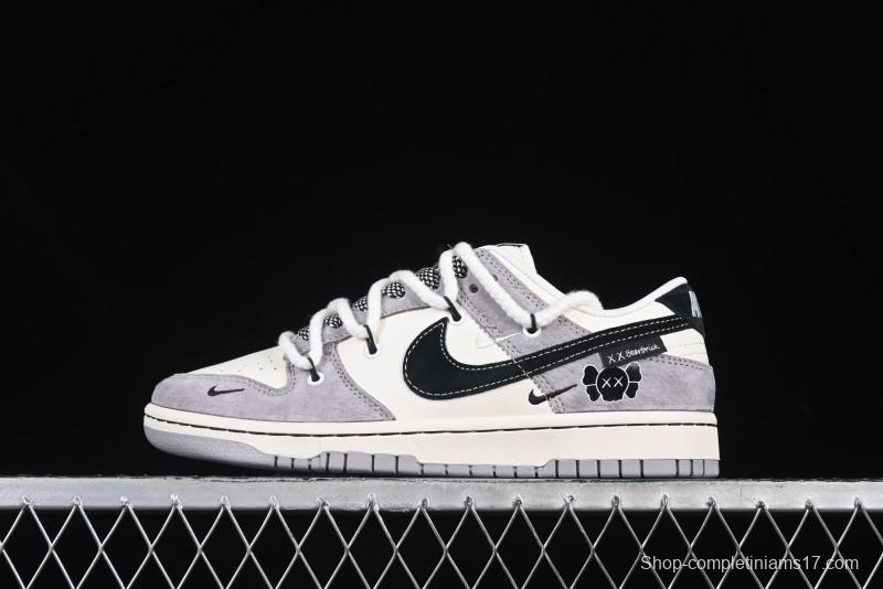 Nike SB Dunk Low Kaws Collaboration Strap Pig Eight Black Hook Anniversary High-End Custom Low-Top Casual Skate Shoes - YX5066-245