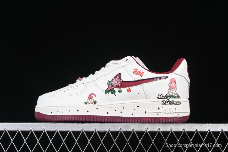 Nike Air Force 1 '07 Low "Grandma Christmas" Limited Edition Custom Casual Sneakers - FZ5068-616