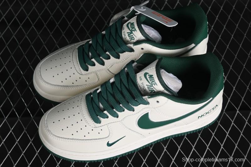 Nike Nocta x Nike Air Force 1 '07 Low Casual Sneakers with Reflective 3M Details and Full-Length Air Cushion - NO0224-025