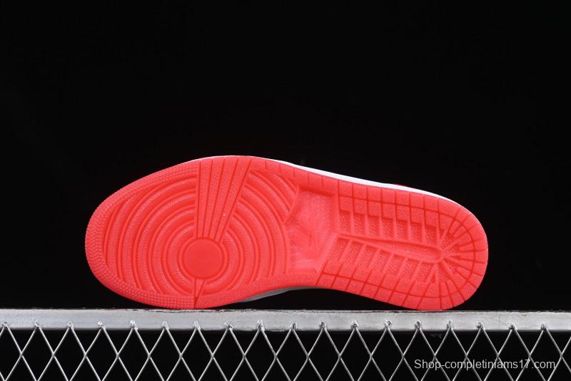 Nike Air Jordan 1 Low "White Black Gym Red" Retro Casual Sneakers - IB8971-106