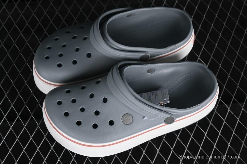 Crocs Crocband Platform Rainbow Comfortable Thick-Soled Clog Sandals - B.D4